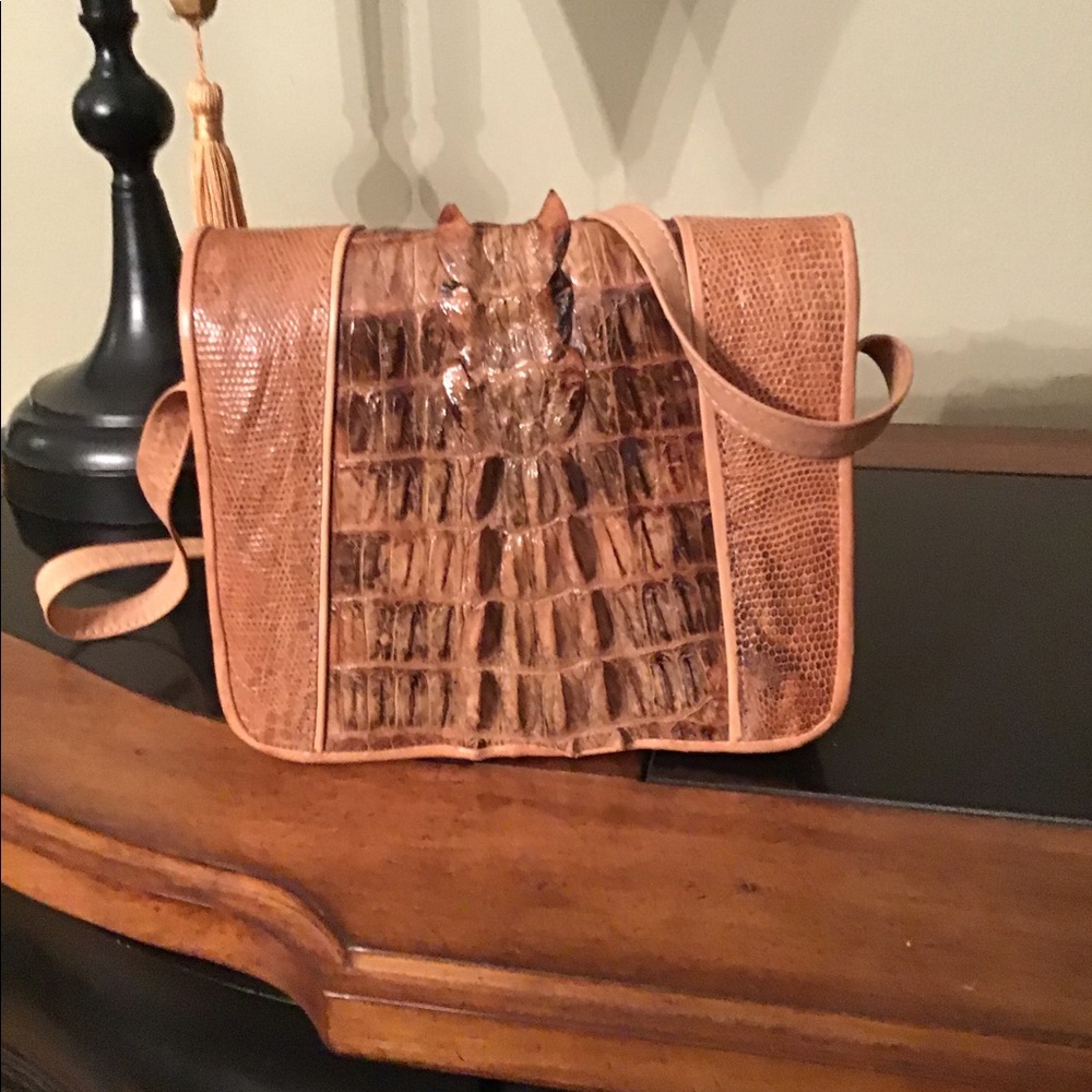 Genuine alligator purse